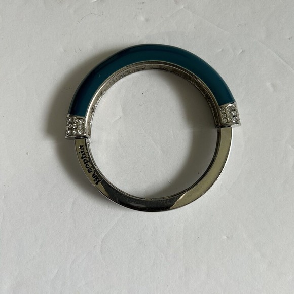 Lia Sophia Chromatic Blue/Green Medium Stretchable Bracelet Crystal Encrusted - Picture 1 of 5